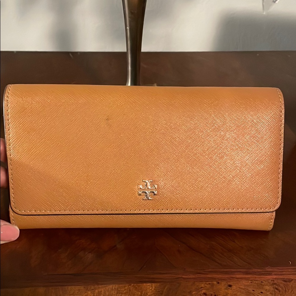 Tory Burch Tan Leather Wallet